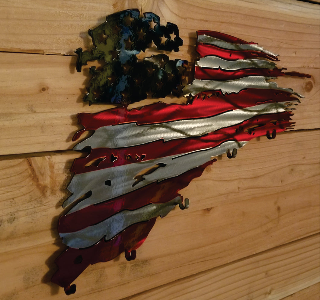 Key Hook Tattered Flag